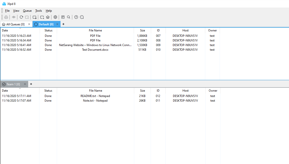 Xlpd screenshot